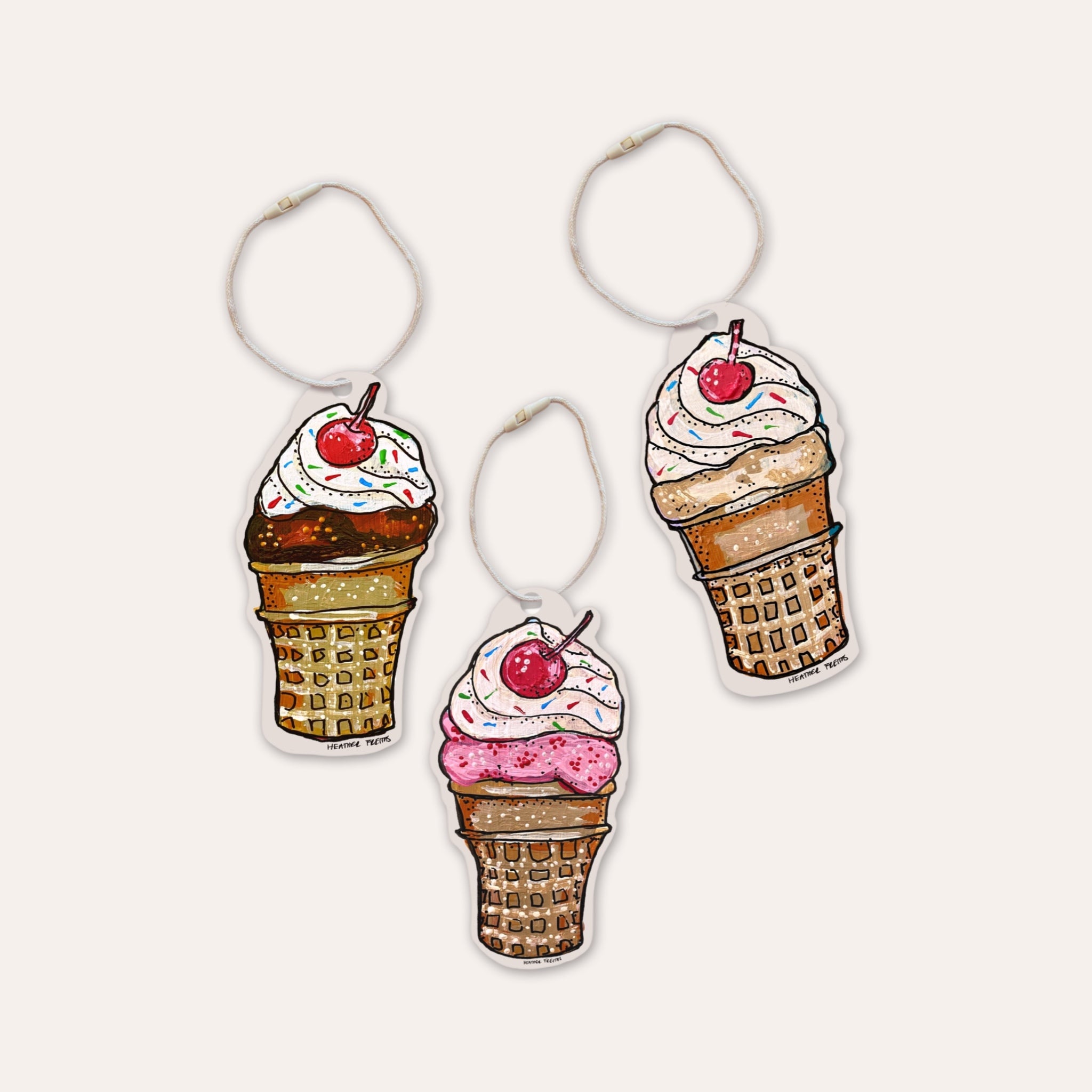 Sundae Fine Art Gift Tags ( 12 pack )