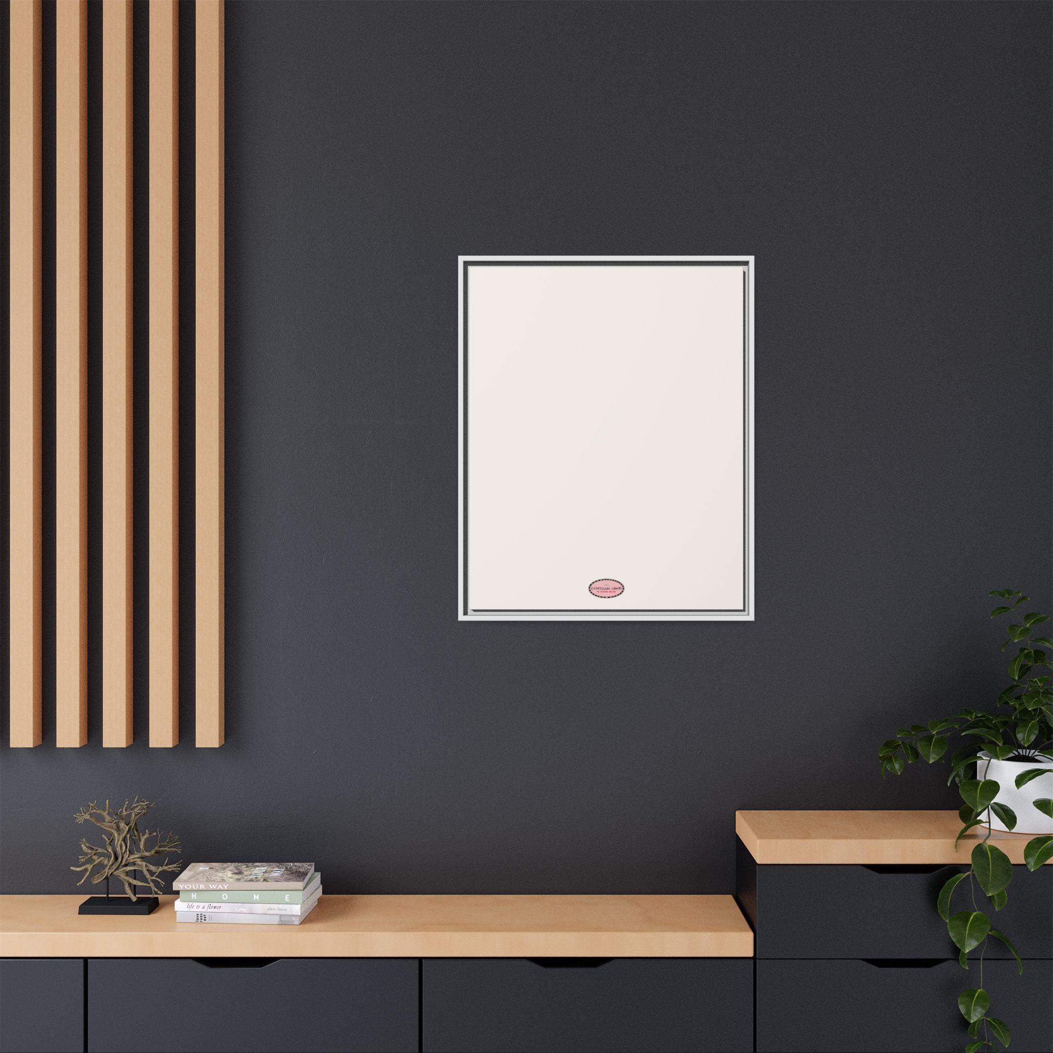 Fog Expressions Framed Canvas Print