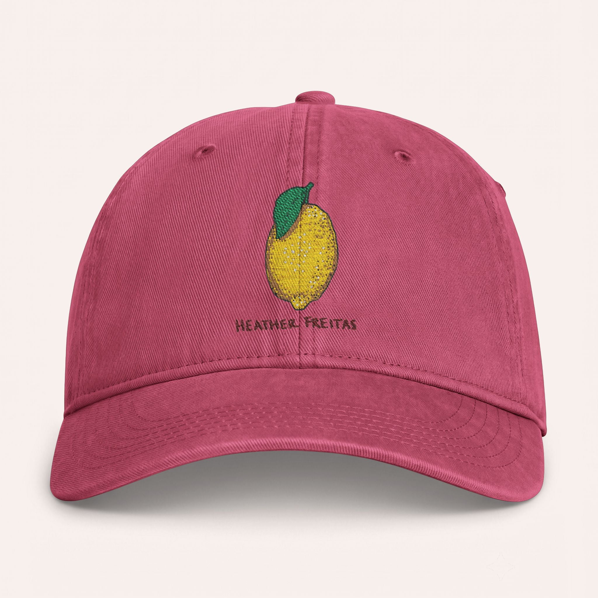 Lemon Embroidered Cap