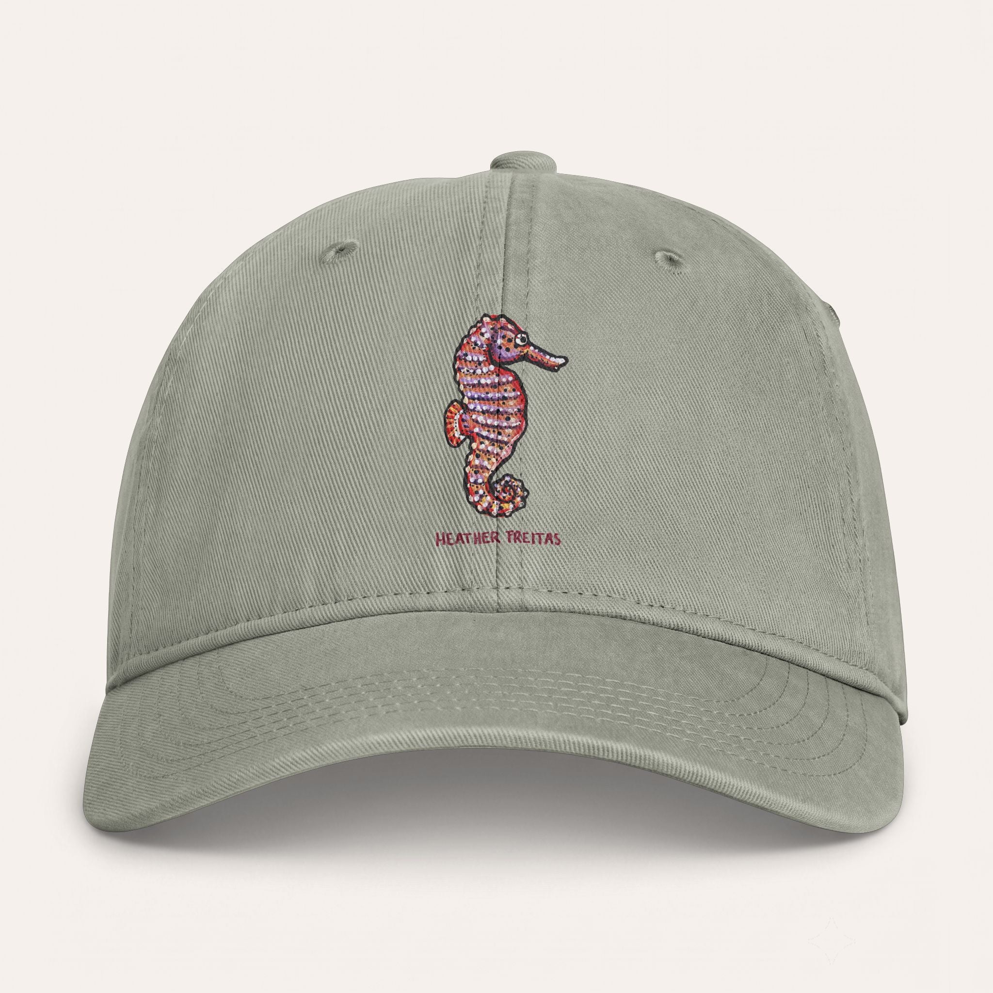 Seahorse Washed Cotton Cap