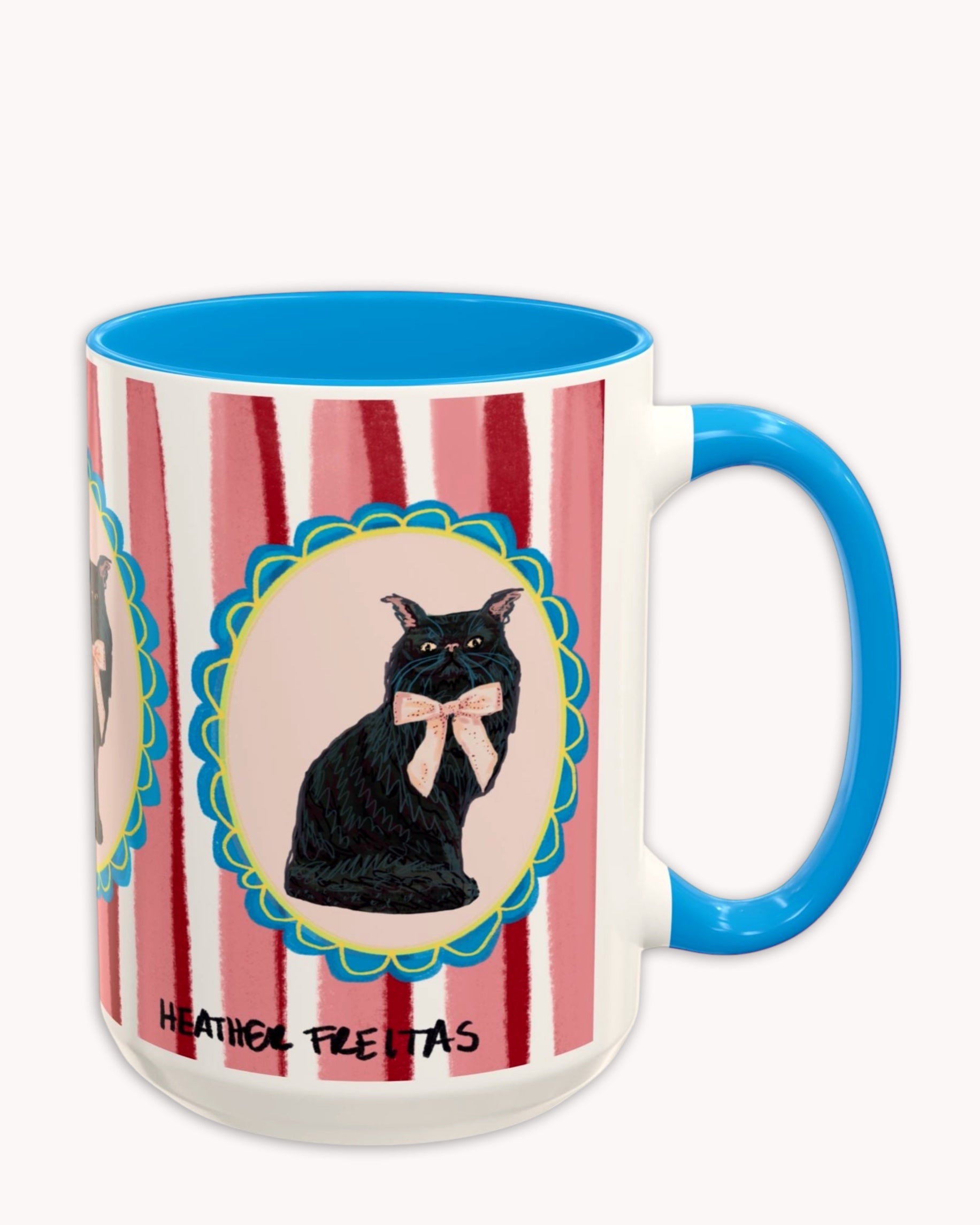 Black Persian Cat Coffee Mug 15oz