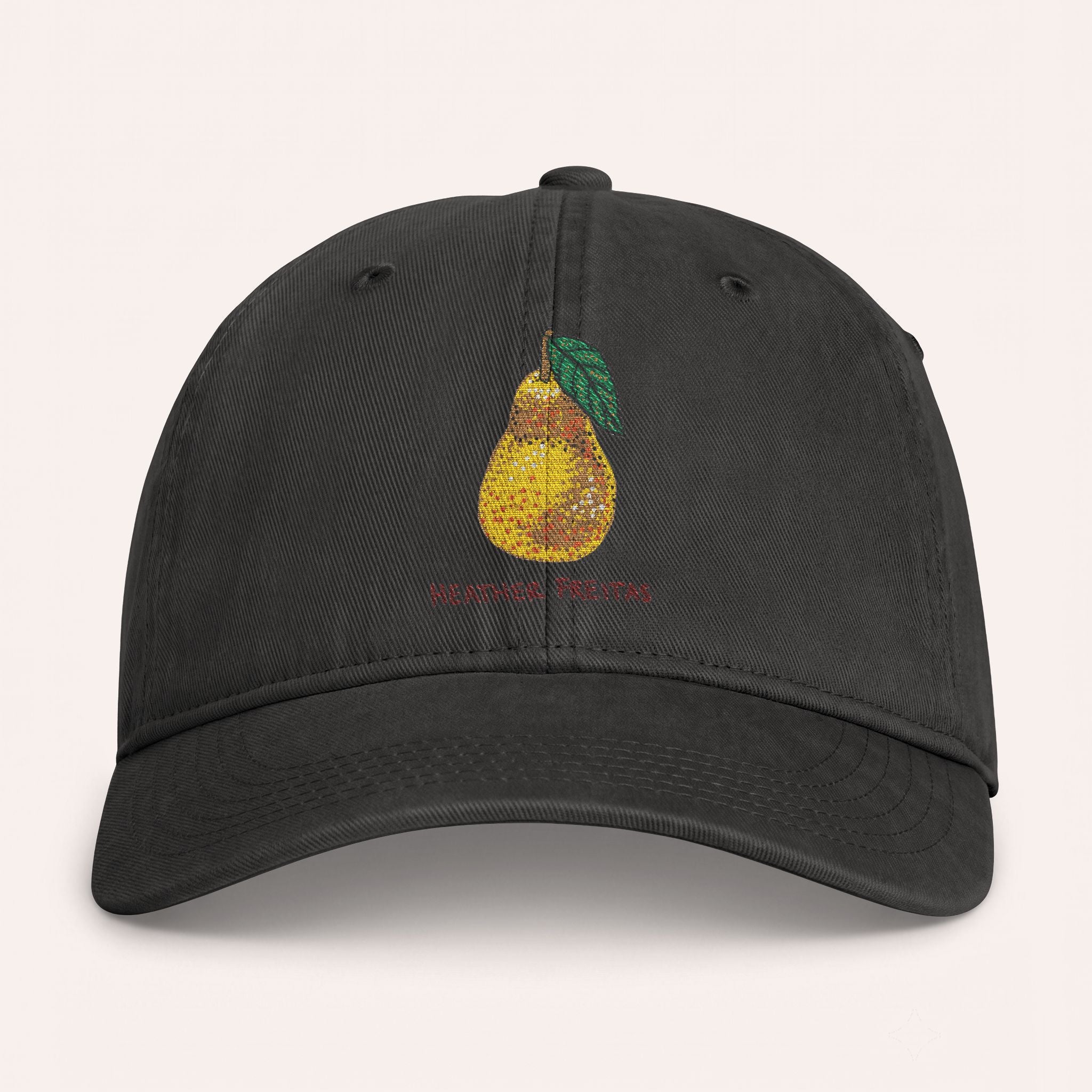 Pear Embroidered Cap