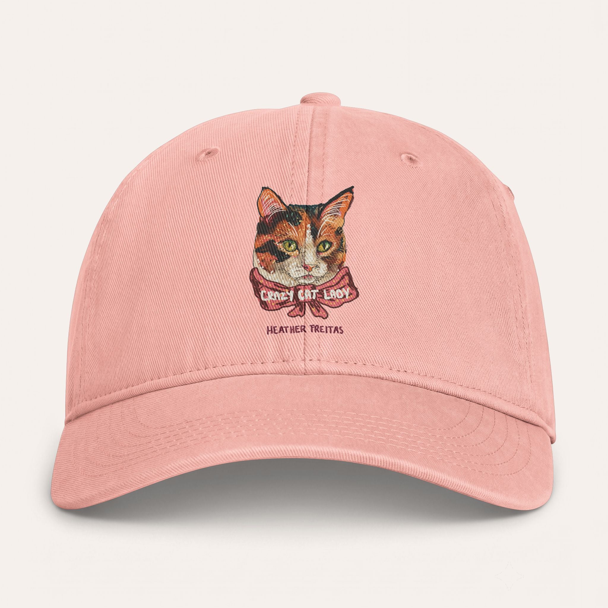 Crazy Cat Lady Washed Cotton Cap