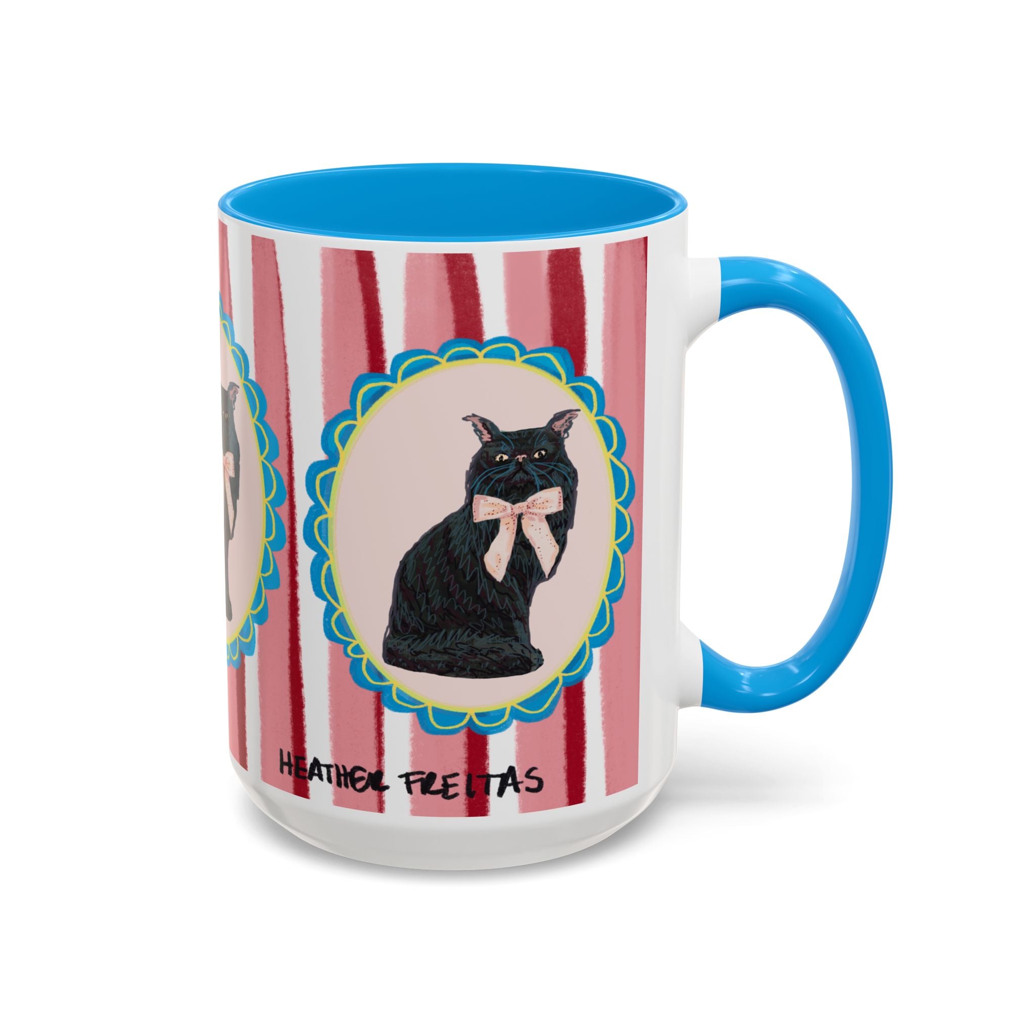 Black Persian Cat Coffee Mug 15oz