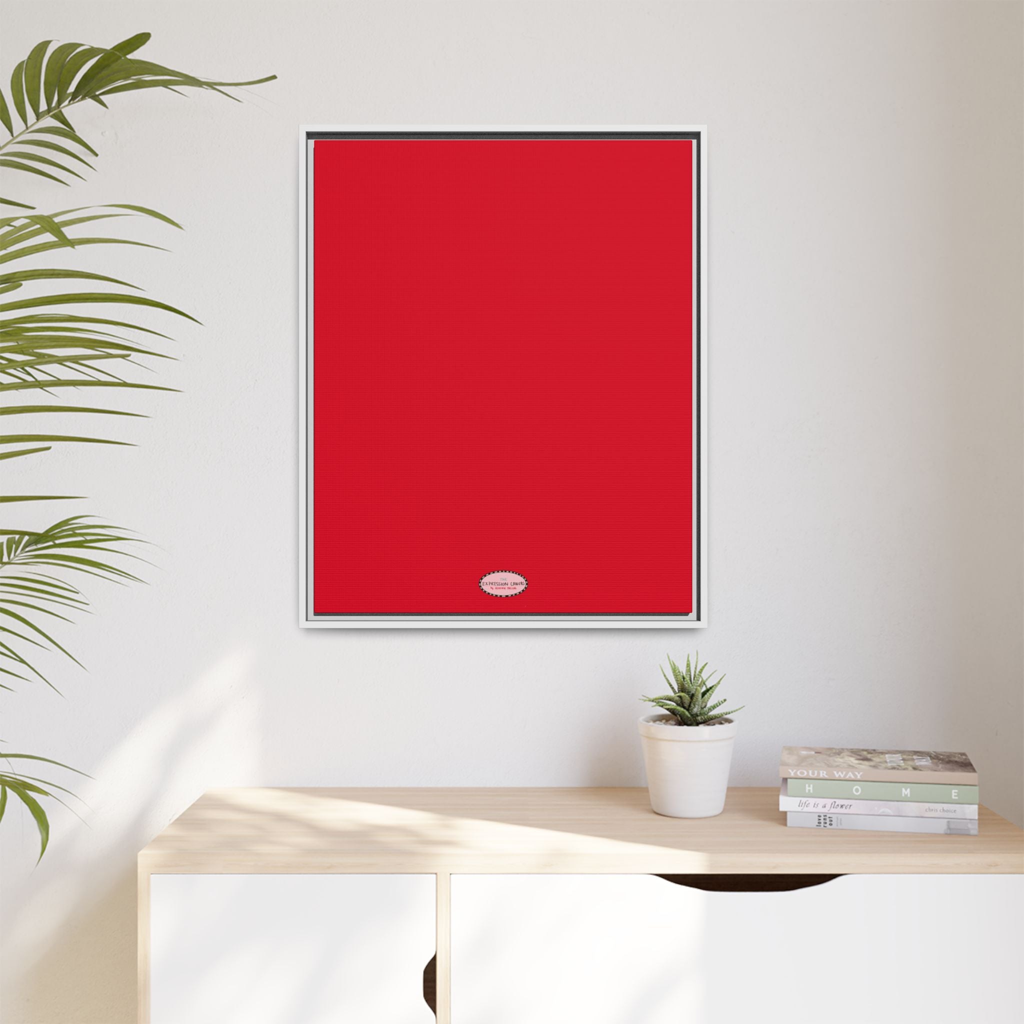 Cherry Expressions Framed Canvas Print