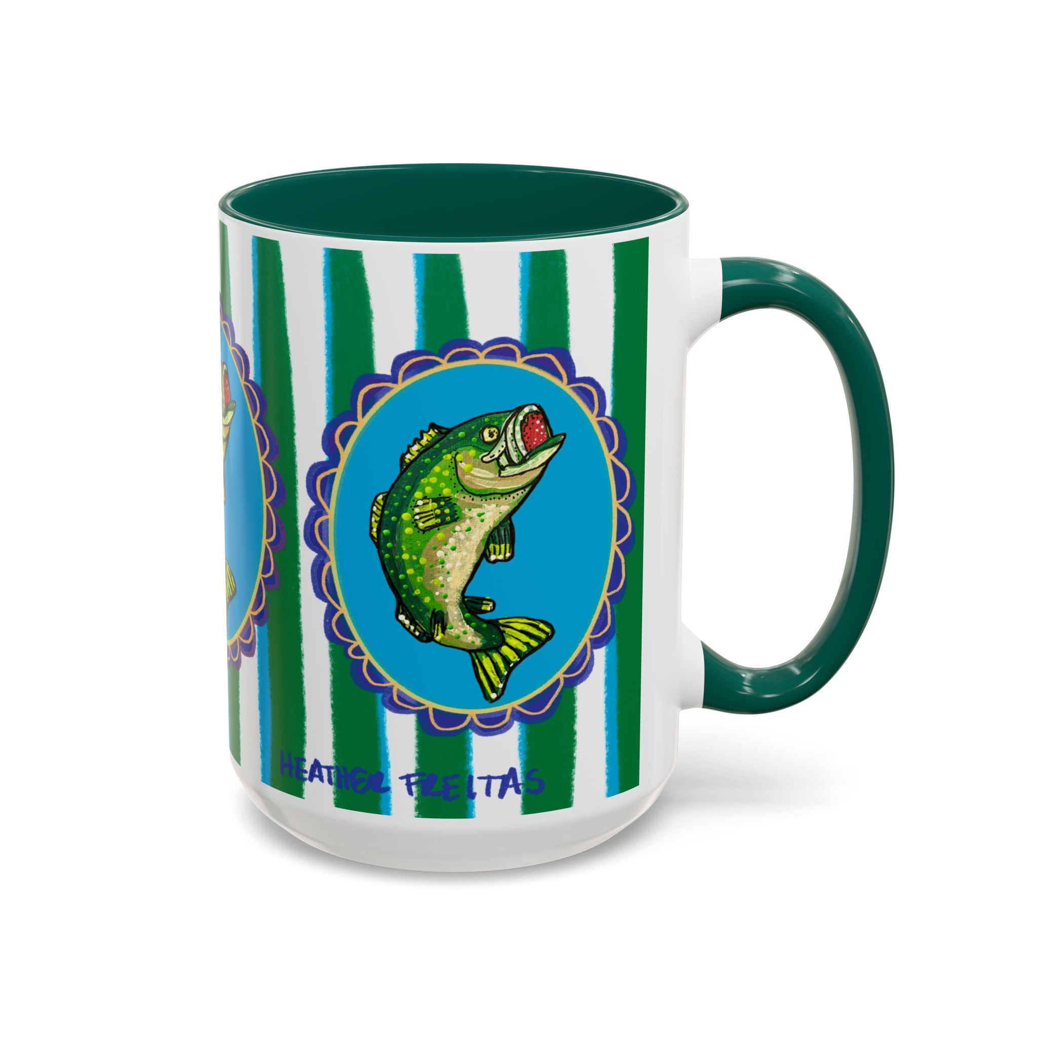 Bass Fish Coffee Mug 15oz