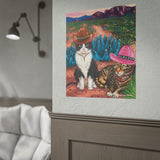 Cowboy Cats Art Print