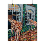 Fine Dining Giraffee Art Print
