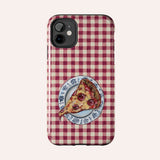 Pizza On A Porcelain Case Tough Phone Case