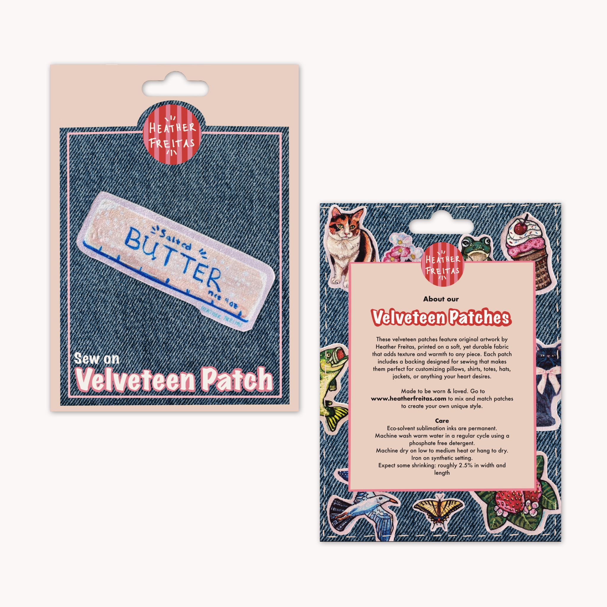 Butter - Sew On Velveteen Patch