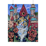 Poppy The Calico Castle Cat Art Print