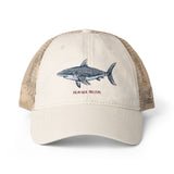 Great White Shark Women's Washed Mesh-Back Cap