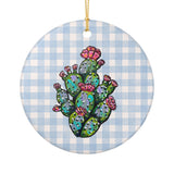 Prickly Pear Ceramic Ornament