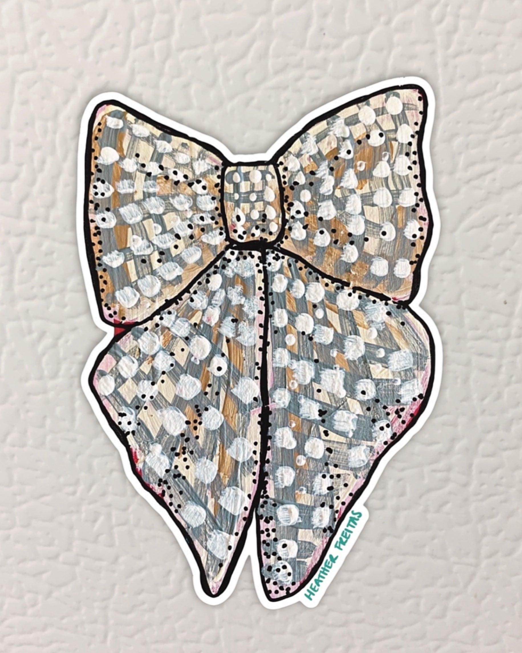 White Ribbon Magnet ( Die-Cut )