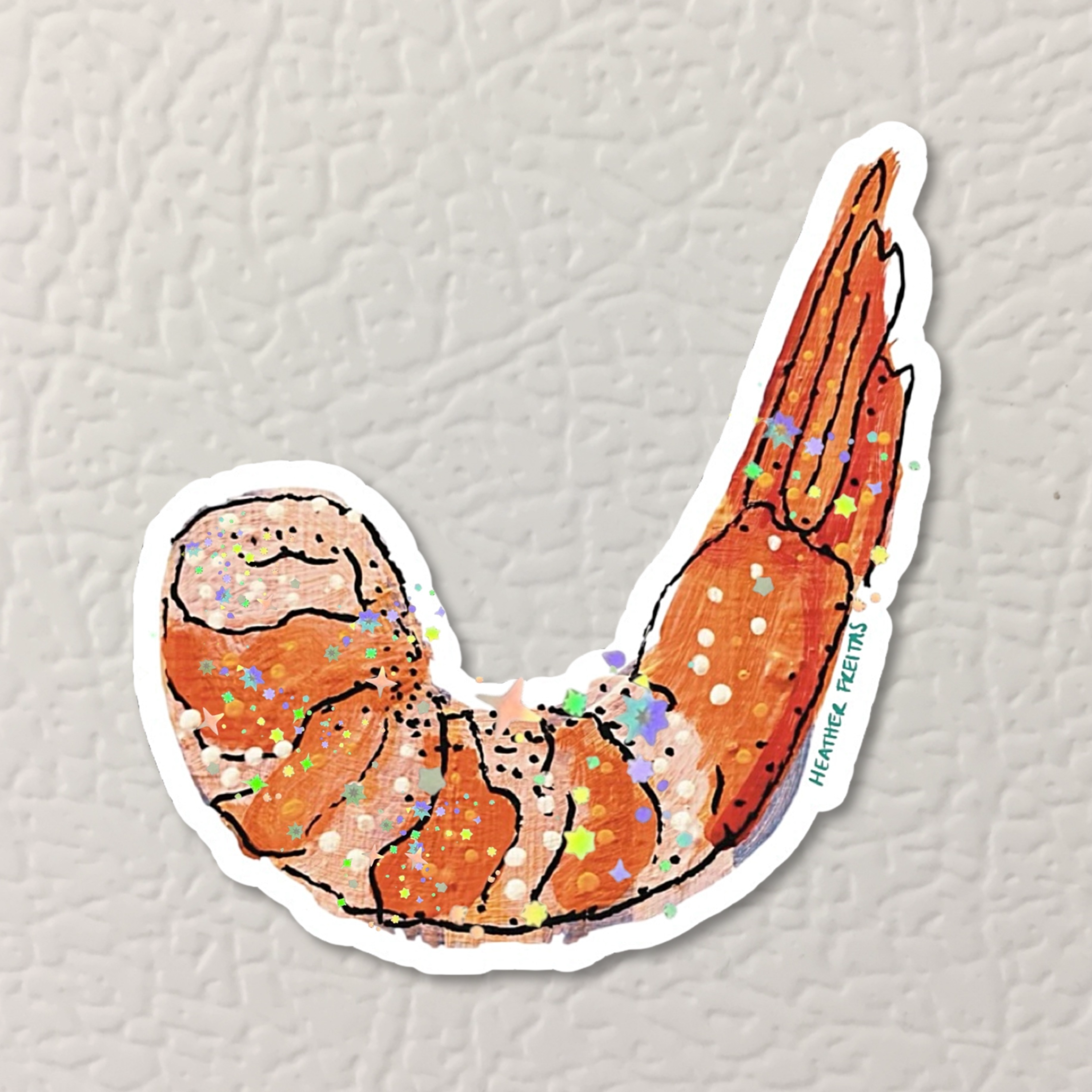 Shrimp Magnet ( Die-Cut )