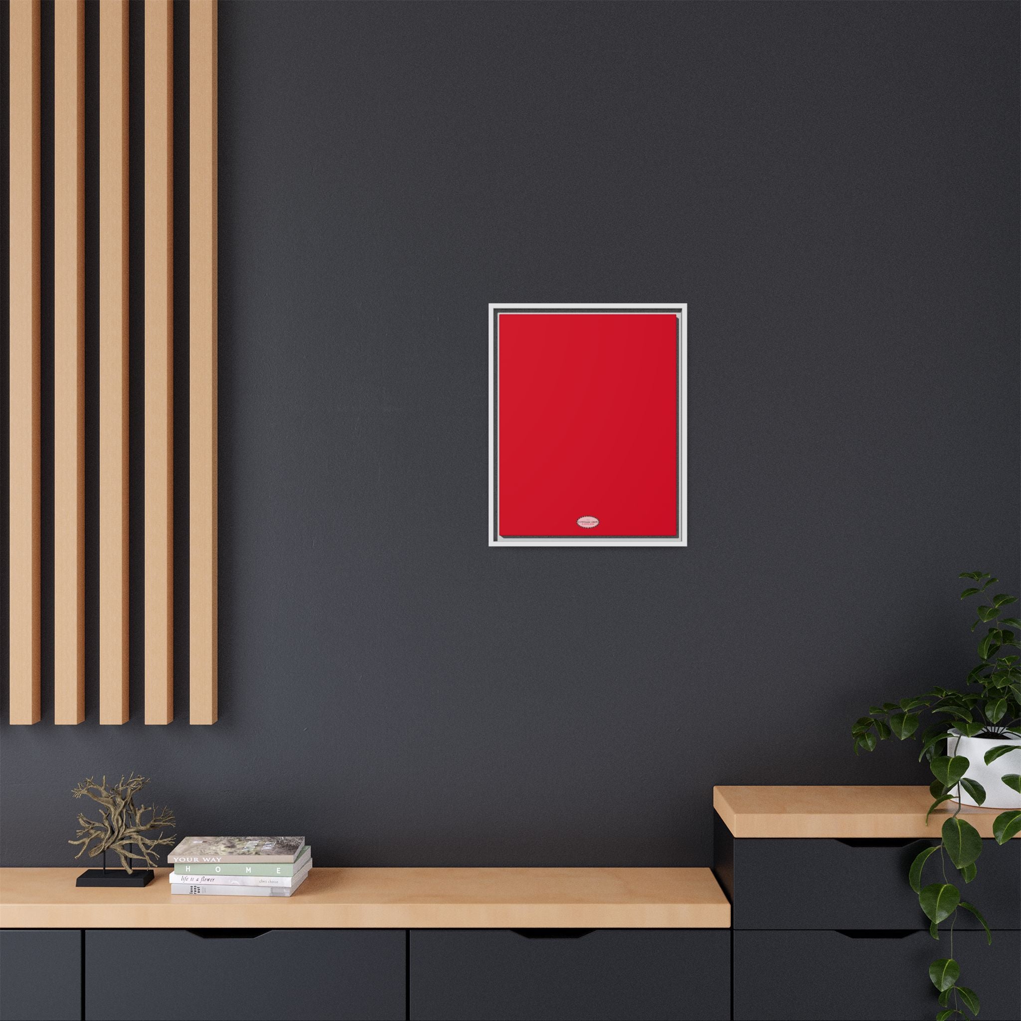 Cherry Expressions Framed Canvas Print