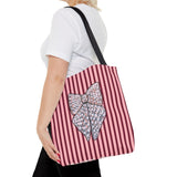 Silver Ribbon Tote Bag