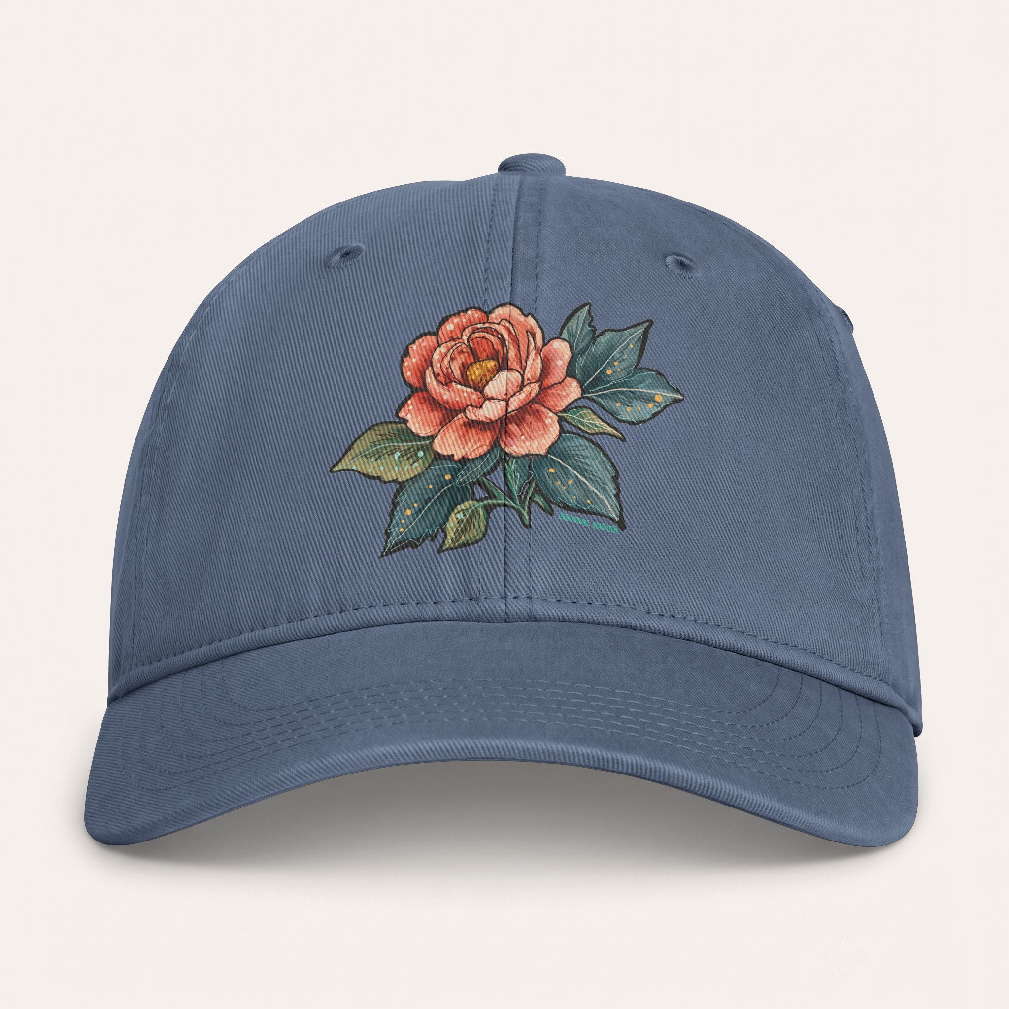 Rose Washed Cotton Cap