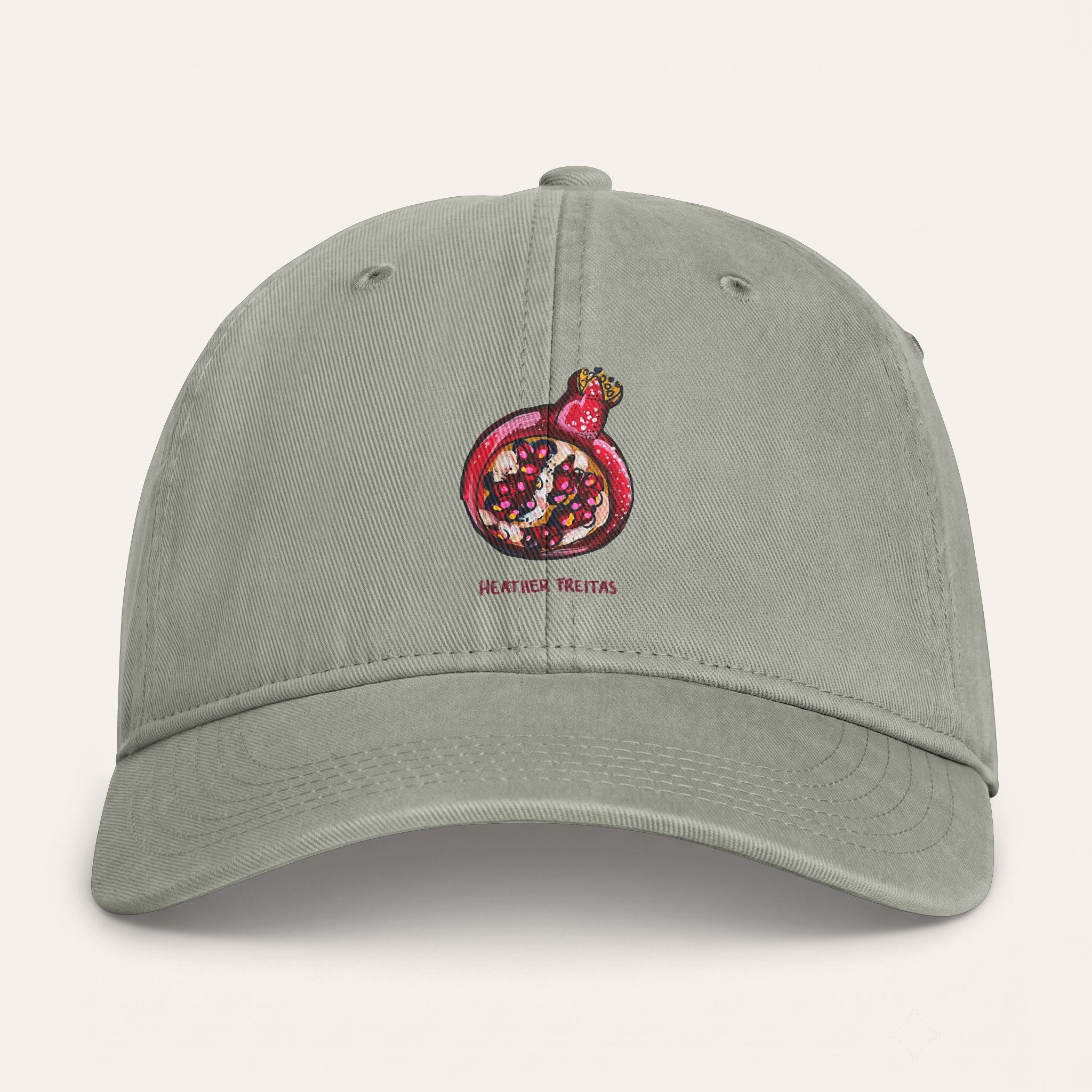 Pomegranate Washed Cotton Cap
