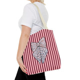 Silver Ribbon Tote Bag