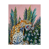 Jaguar Daisy Art Print