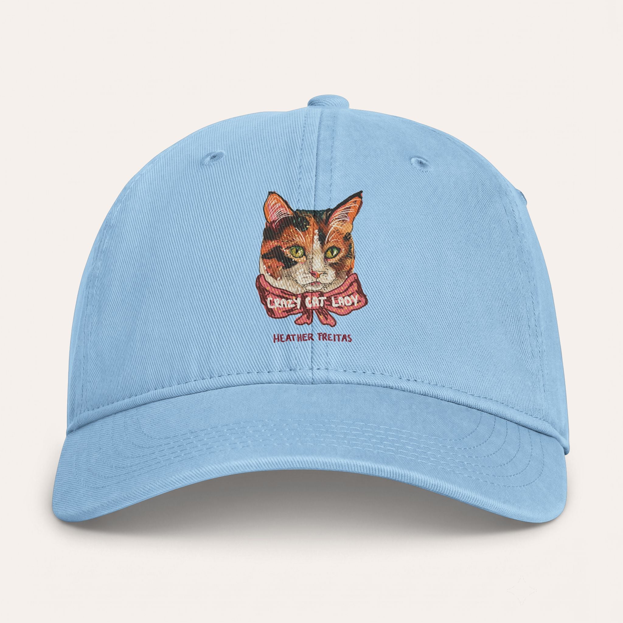 Crazy Cat Lady Washed Cotton Cap