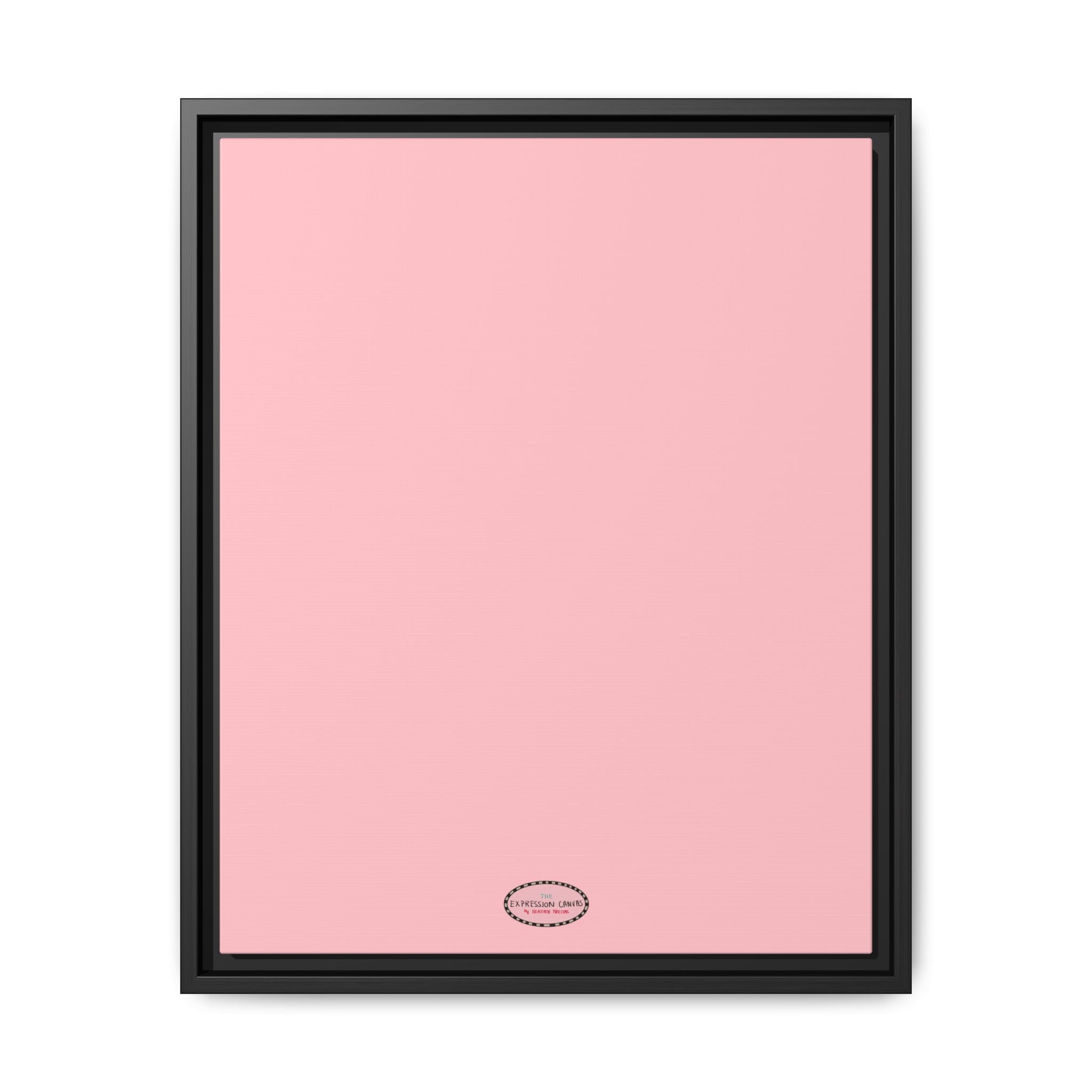Pink Expressions Framed Canvas Print