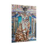 Royal Orange Tabby Castle Cat Art Print