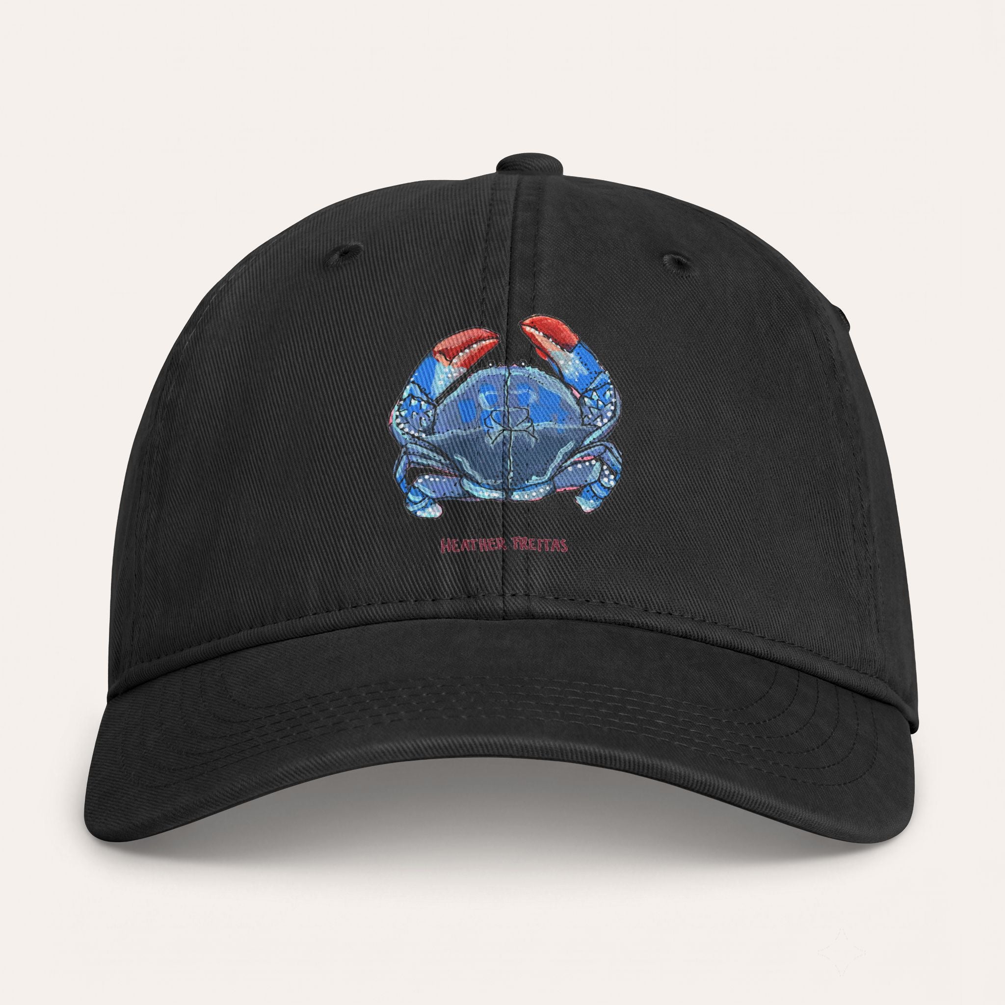 Blue Crab Washed Cotton Cap