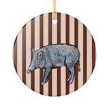 Javelina Ceramic Ornament
