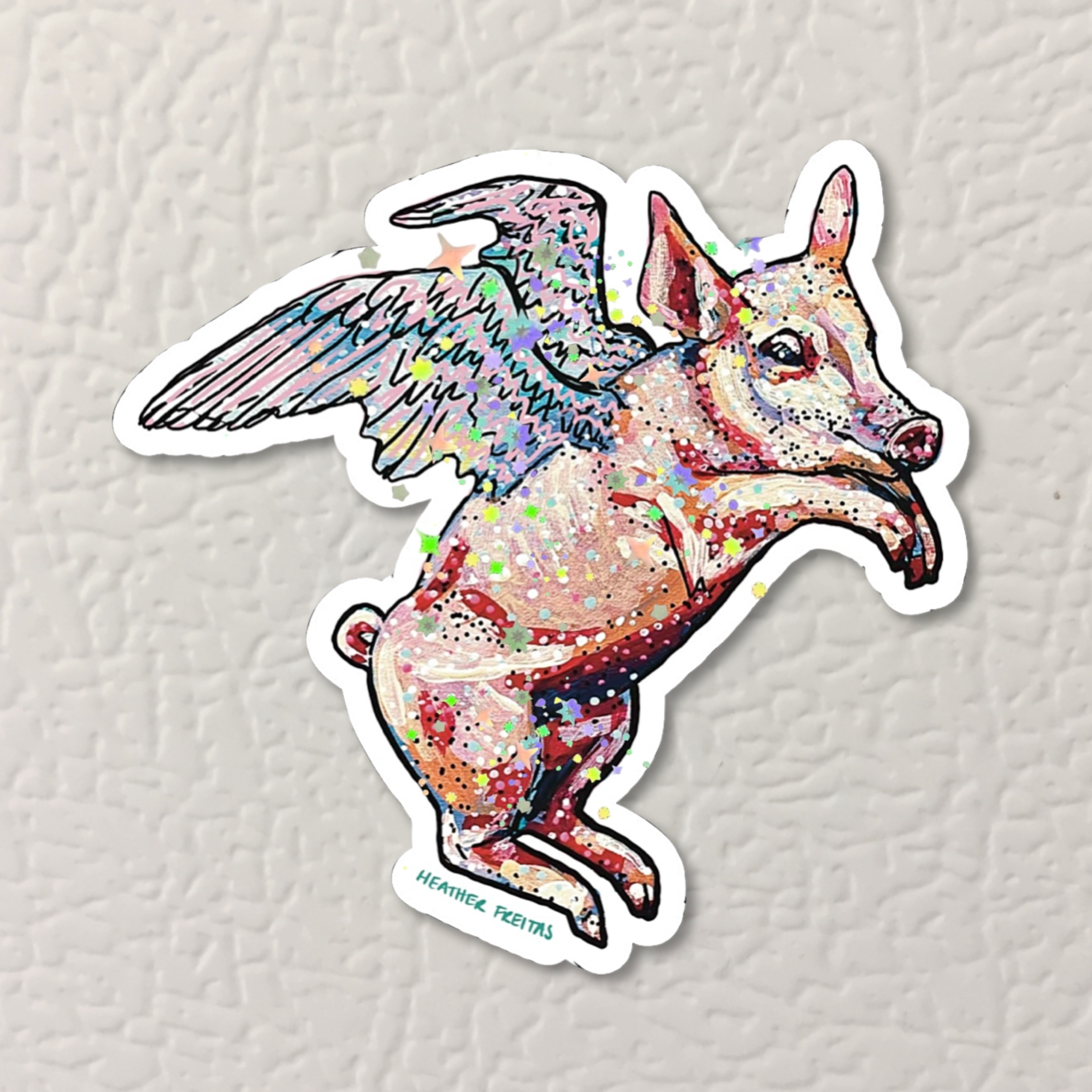 Flying Pig Magnet ( Die-Cut )