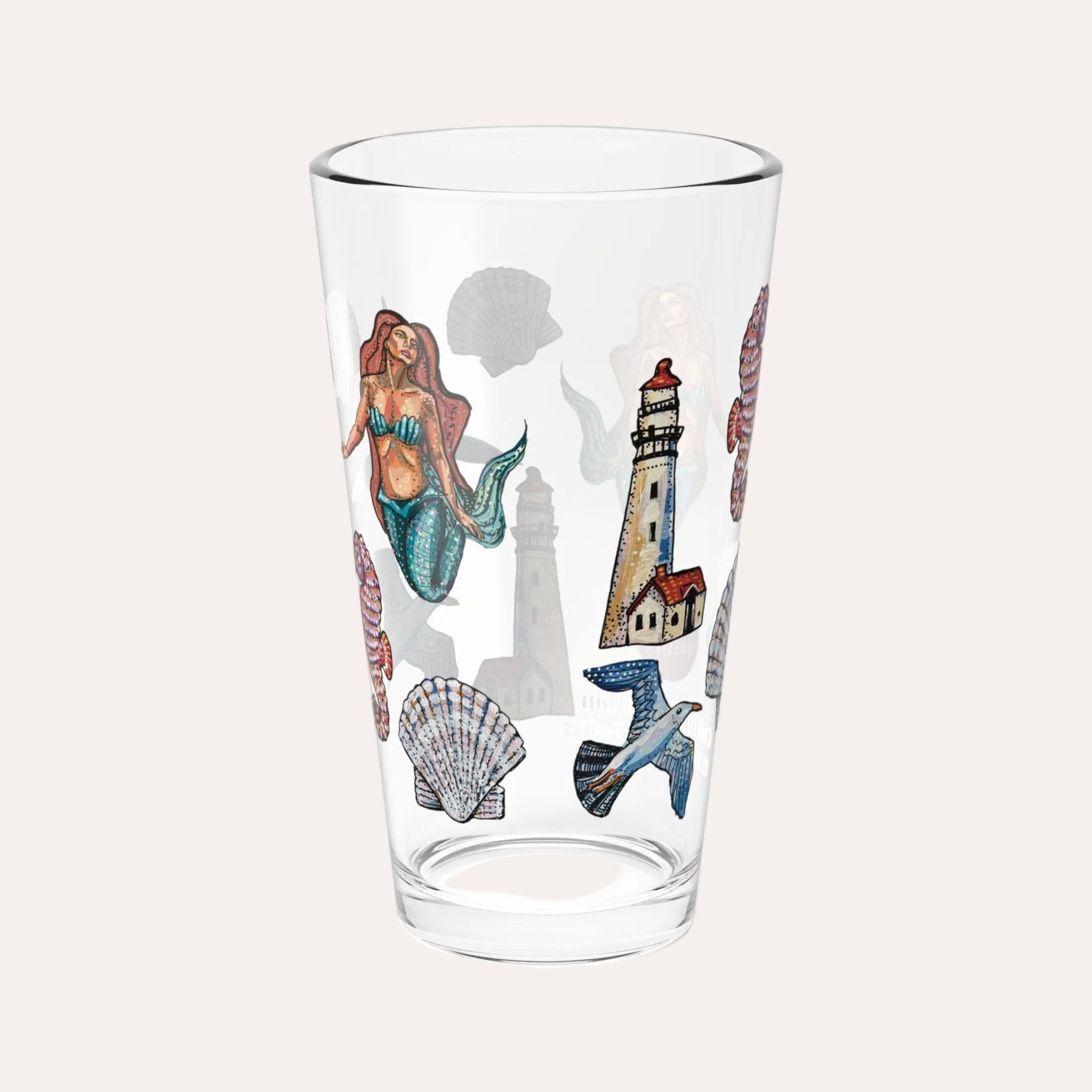 Nautical 16oz Collectors Glass