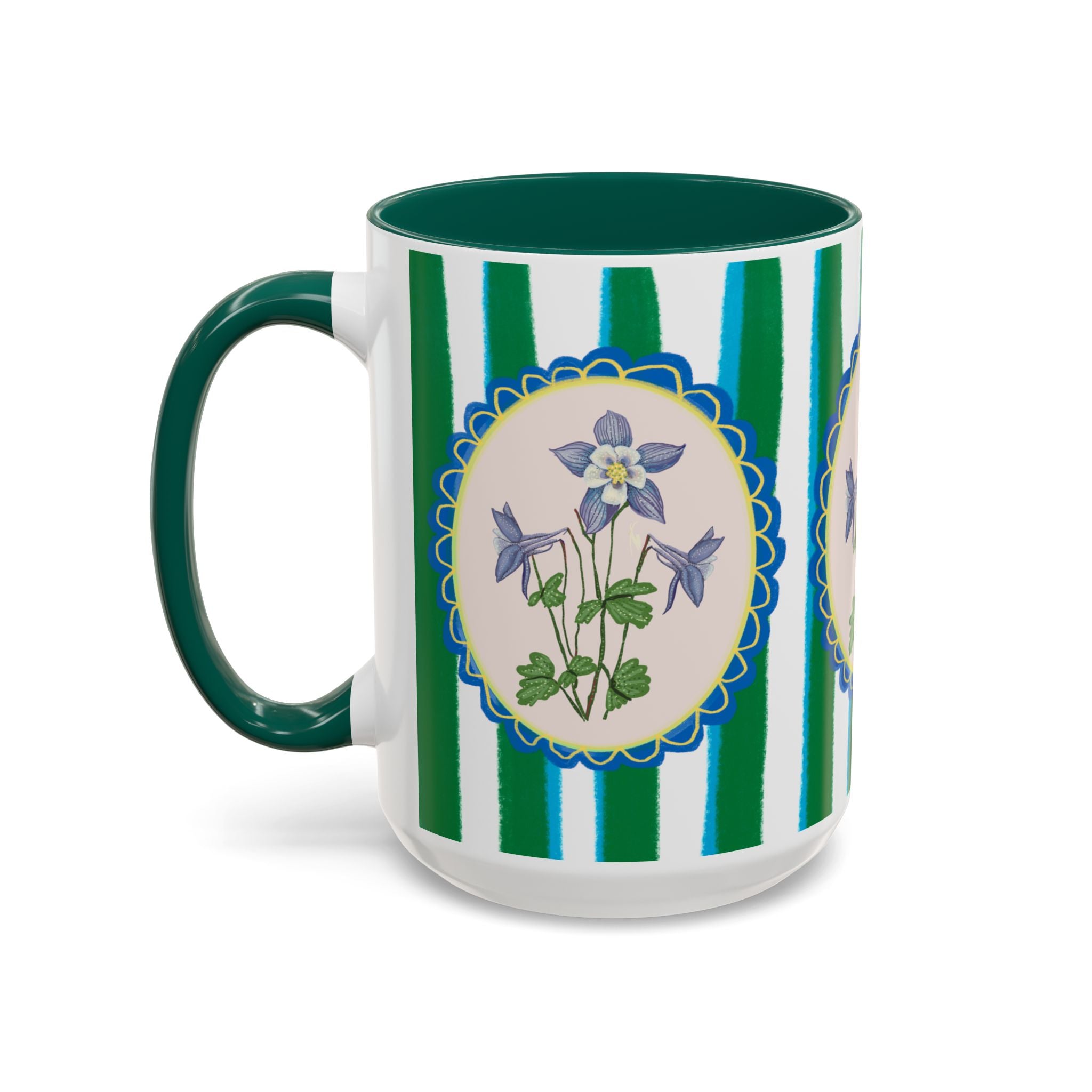 Blue Columbine Coffee Mug 15oz