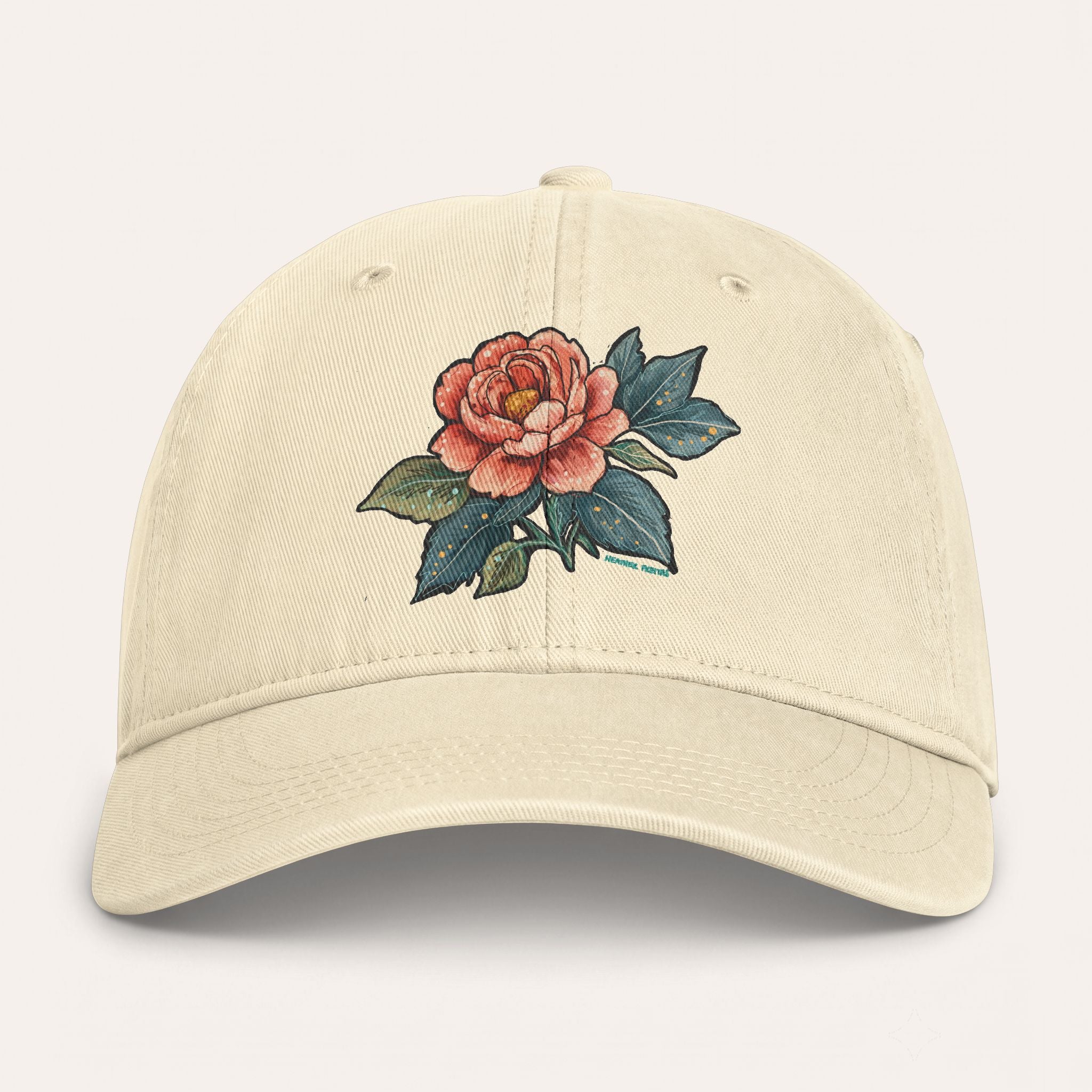 Rose Washed Cotton Cap