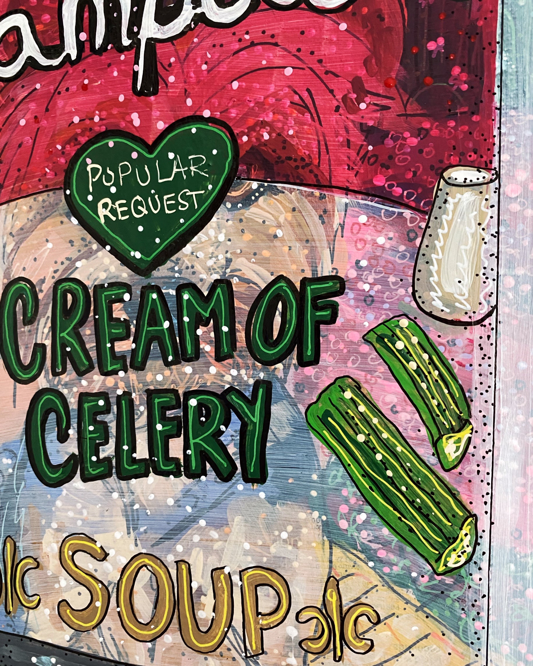 Cream Of Celery Soup ( Original Painting )