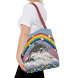 Dancing Dolphin Tote Bag