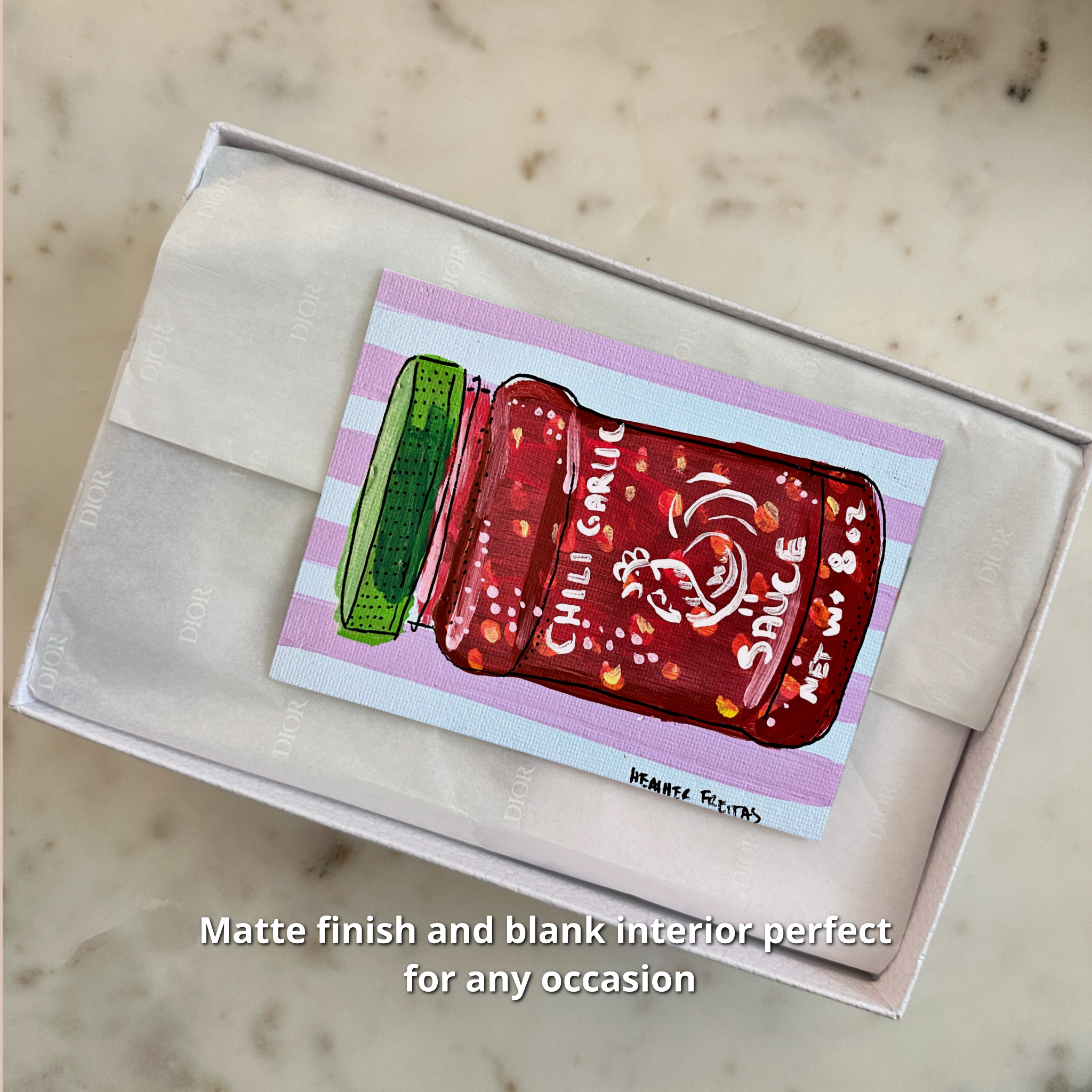 Chili Garlic Sauce - Greeting Card / Fine Art Print