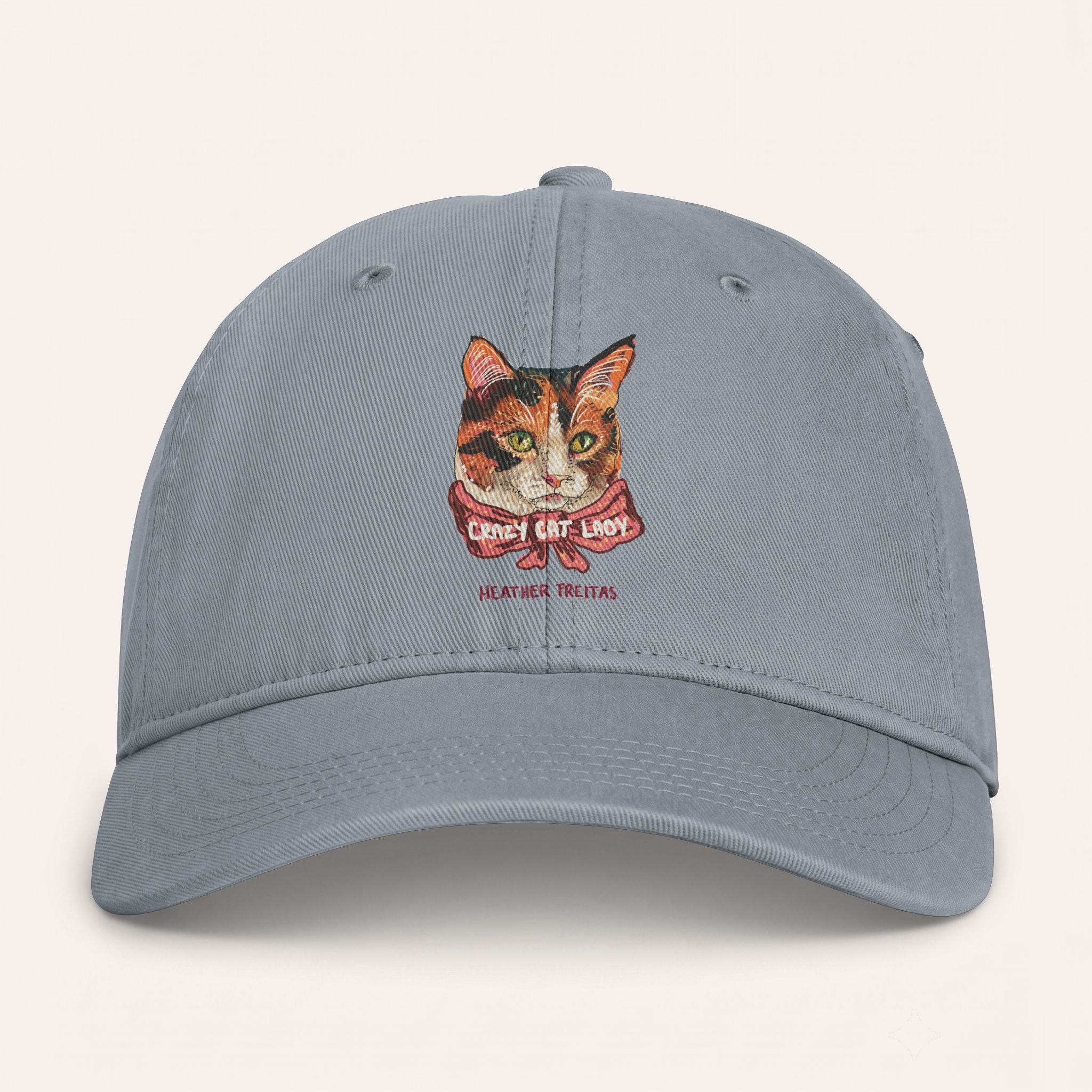 Crazy Cat Lady Washed Cotton Cap