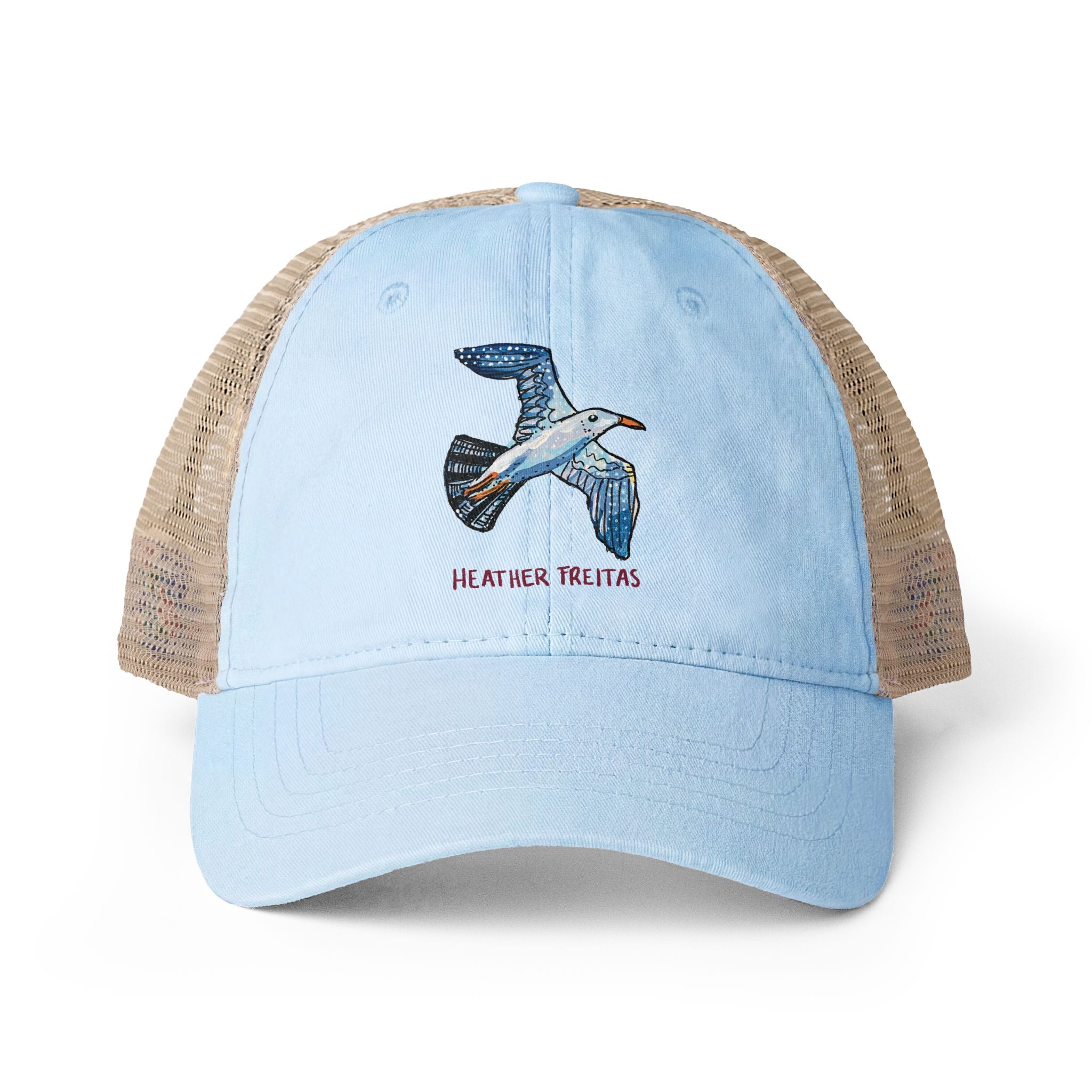 Seagull Women's Washed Mesh-Back Cap