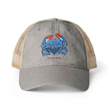 Blue Crab Women's Washed Mesh-Back Cap