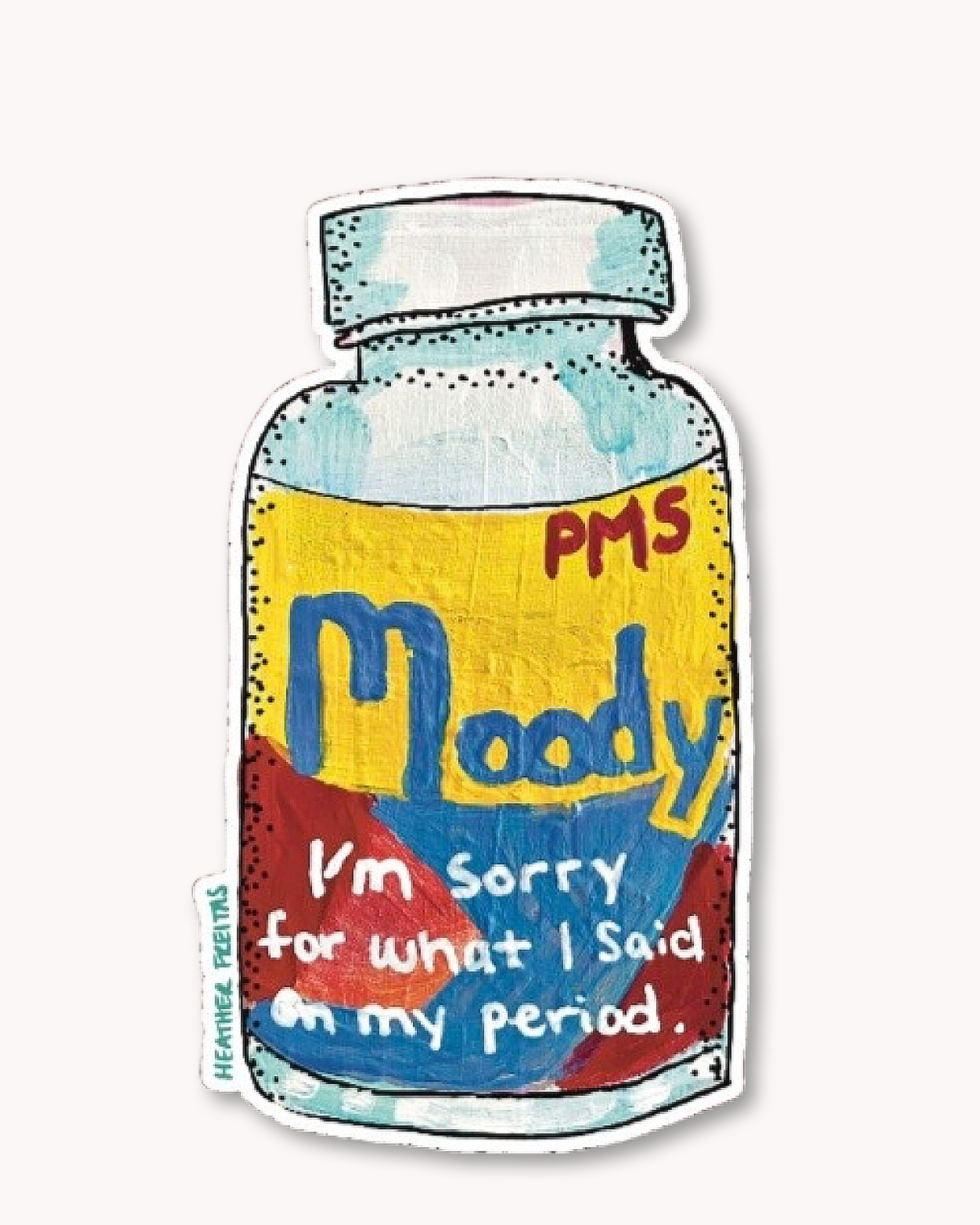 Moody Sticker