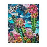 Twilight Desert Pollinators Paper Print