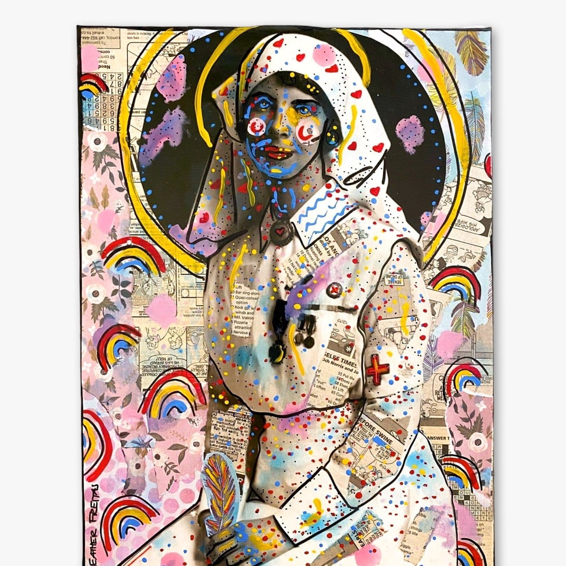 19 Rainbows ( Original Painting ) - Heather Freitas - fine art home deccor