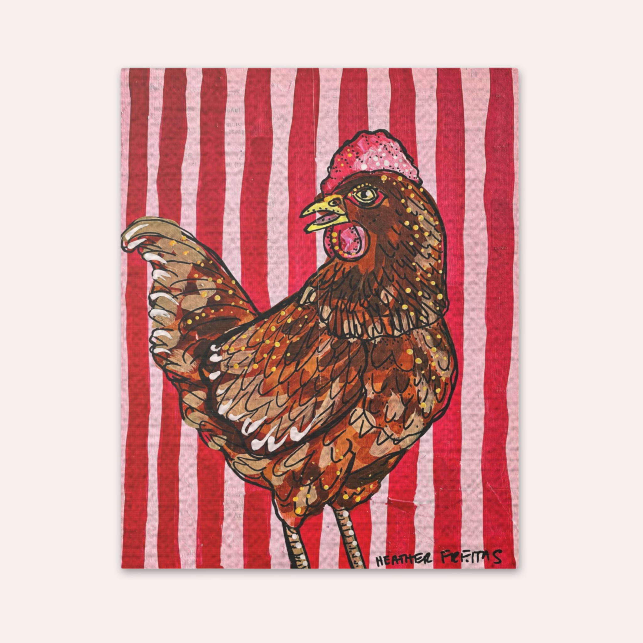 Barn Chicken Fine Art Print