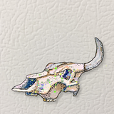 Resting Cow Skull Magnet ( Die-Cut )