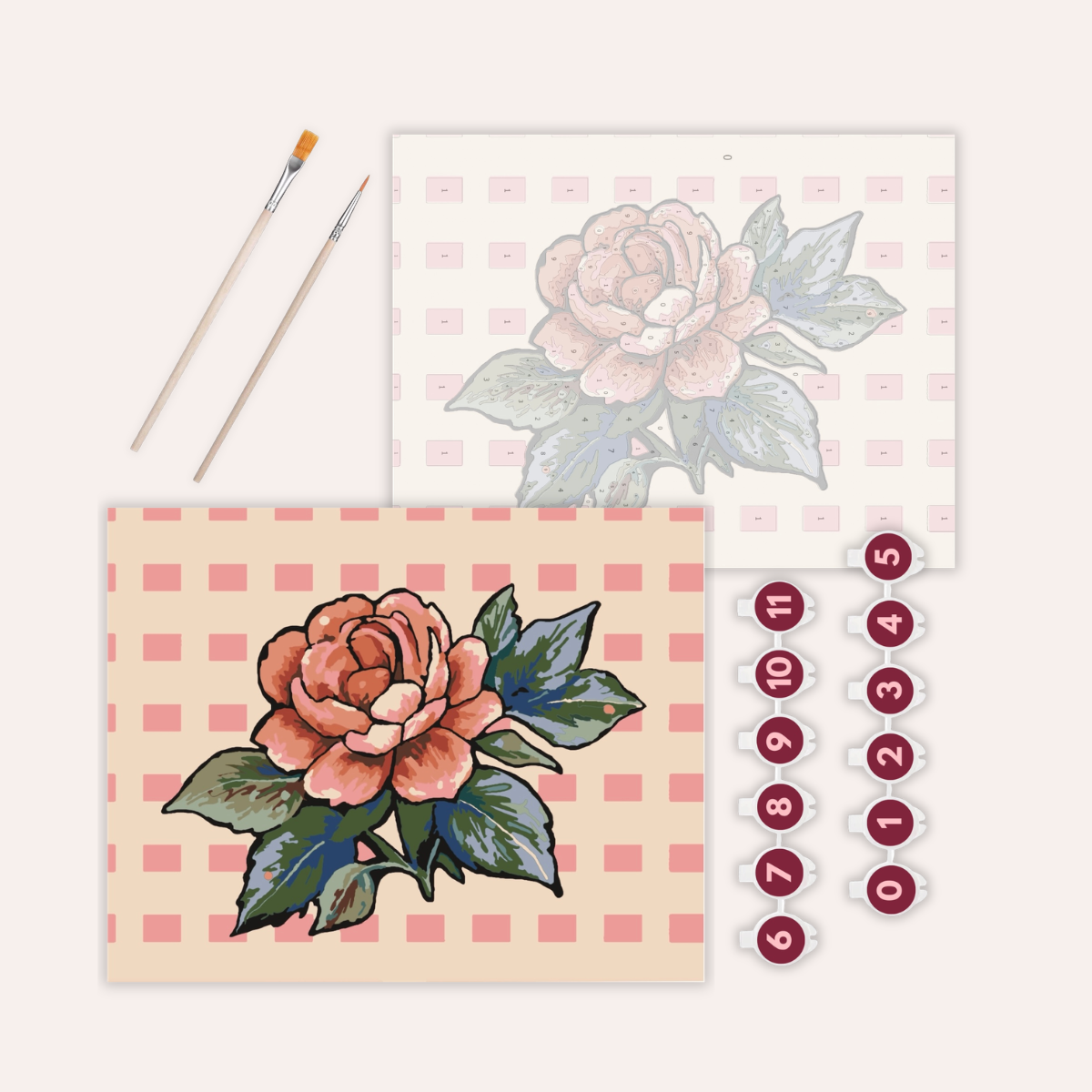 Rose - Paint by Numbers Kit