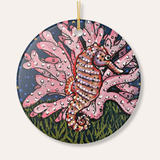 Starry Seahorse Ceramic Ornament