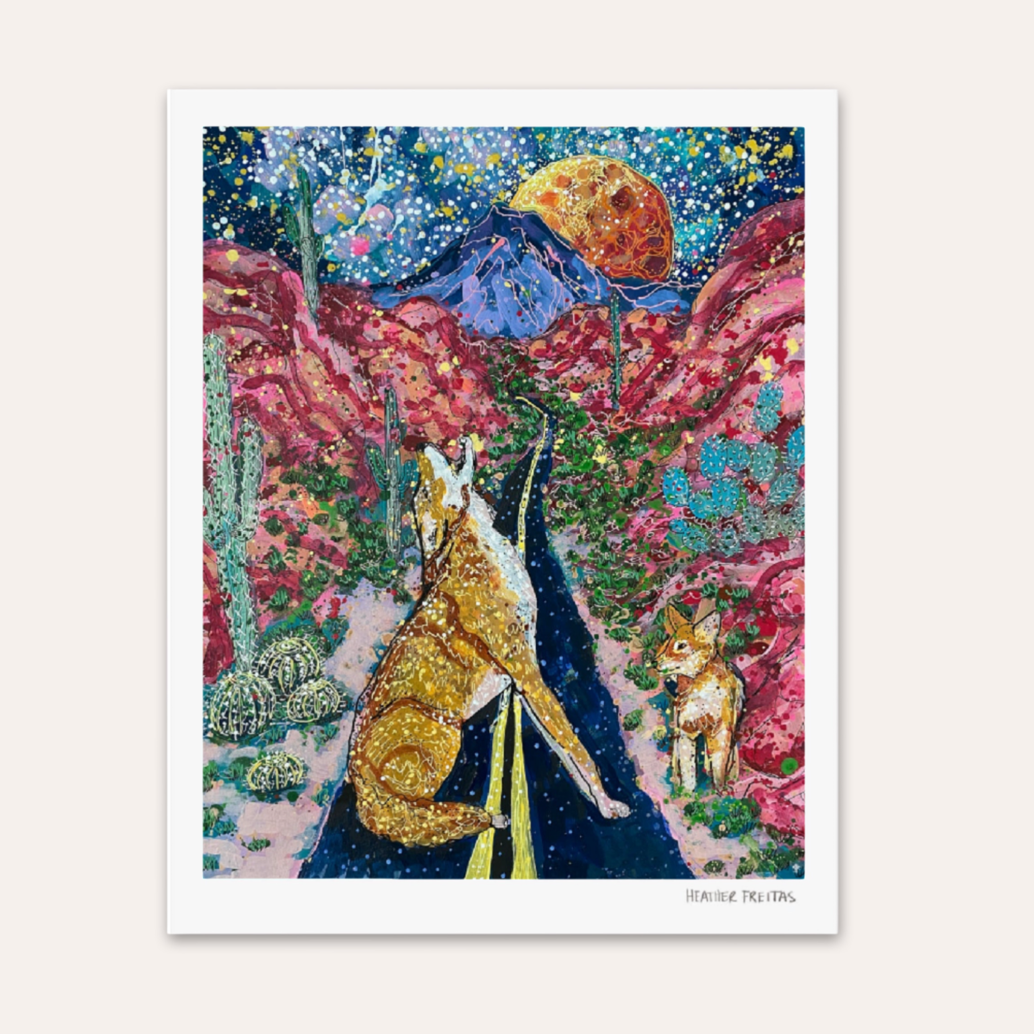 Desert Moon Fine Art Print