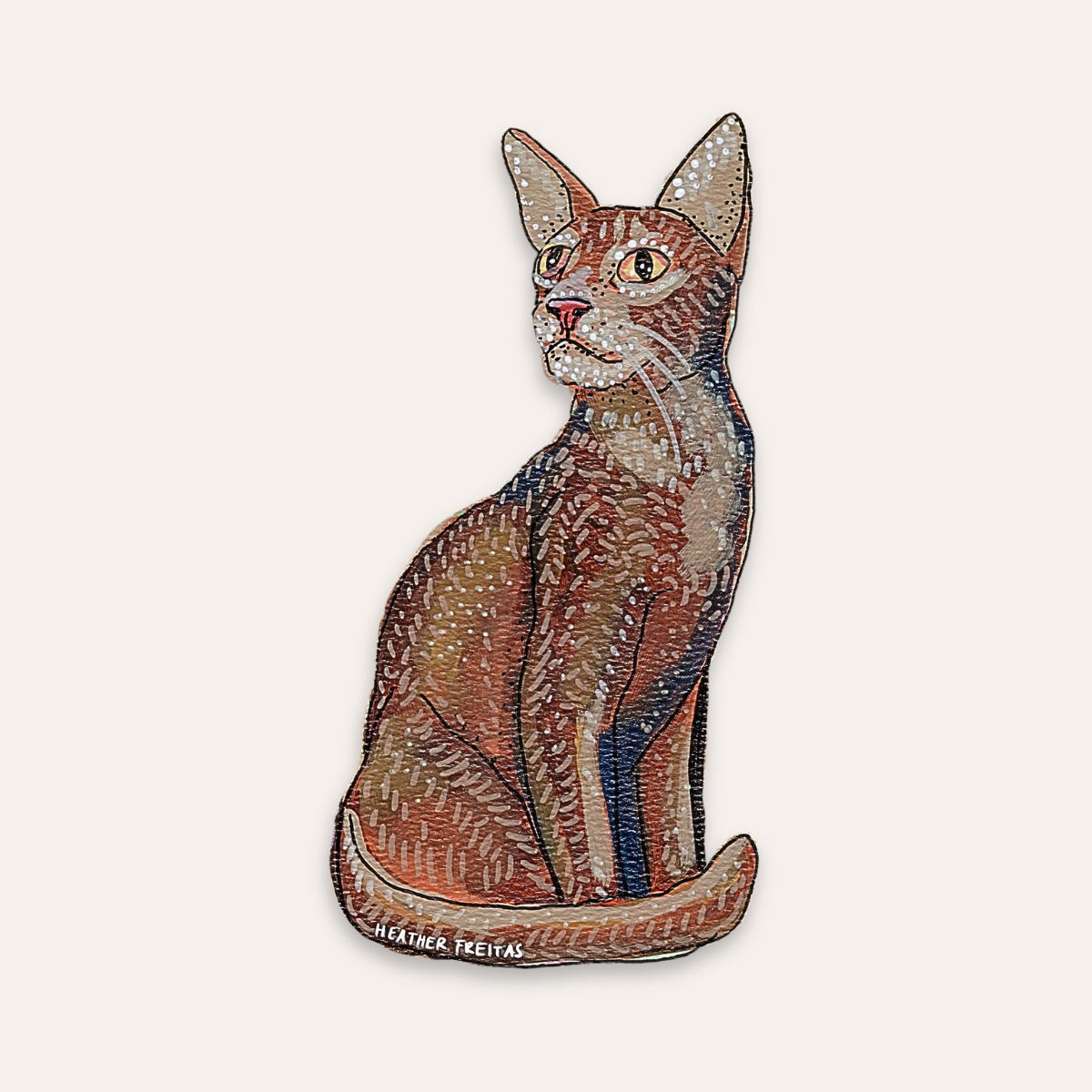 Abyssinian Cat Sticker