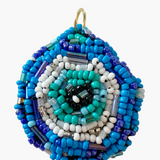 Evil Eye Hand Beaded Pendant